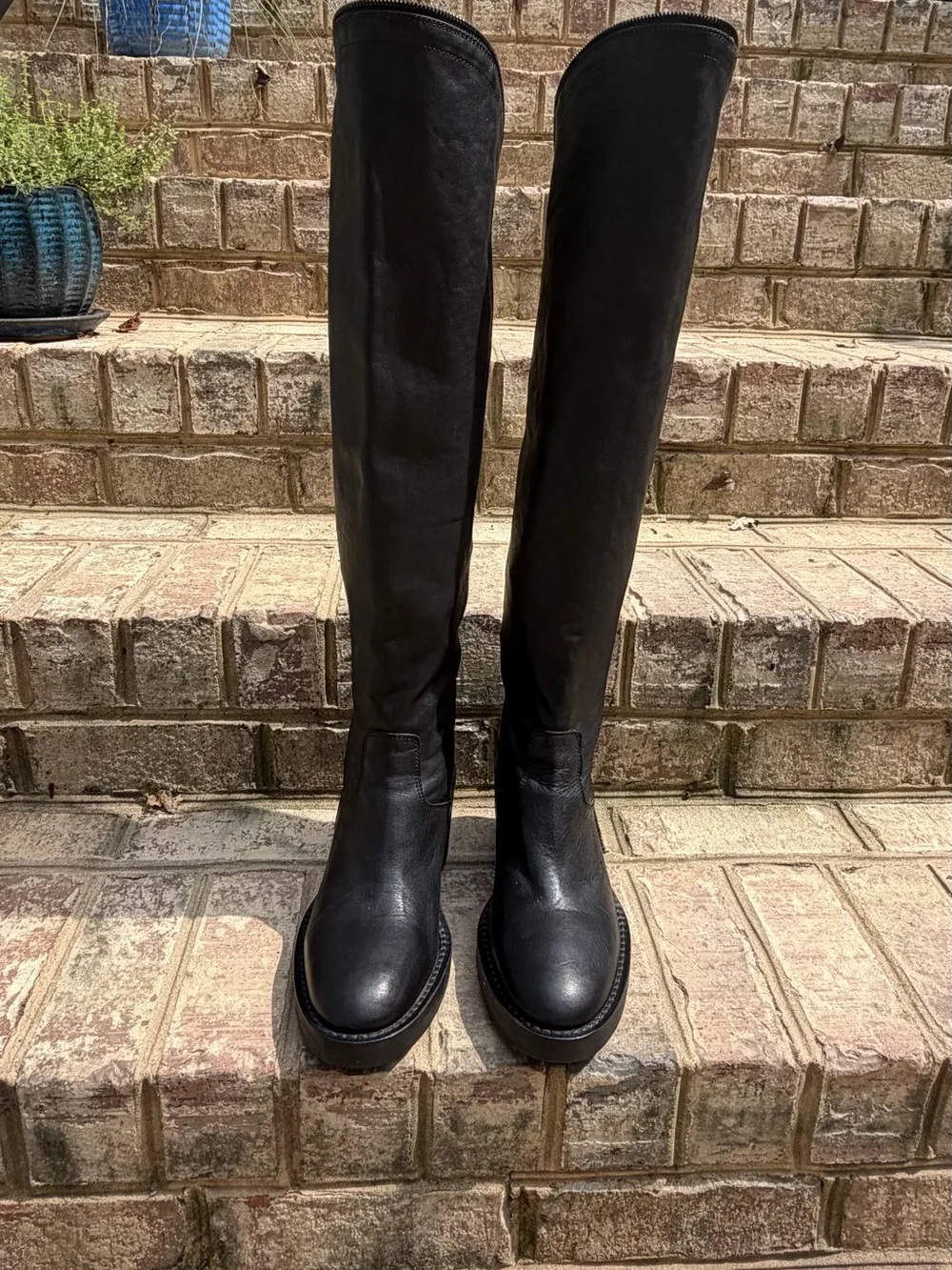 Ann Demeulemeester FW2012 Spiral Zip OTK Leather Boots IT37.5